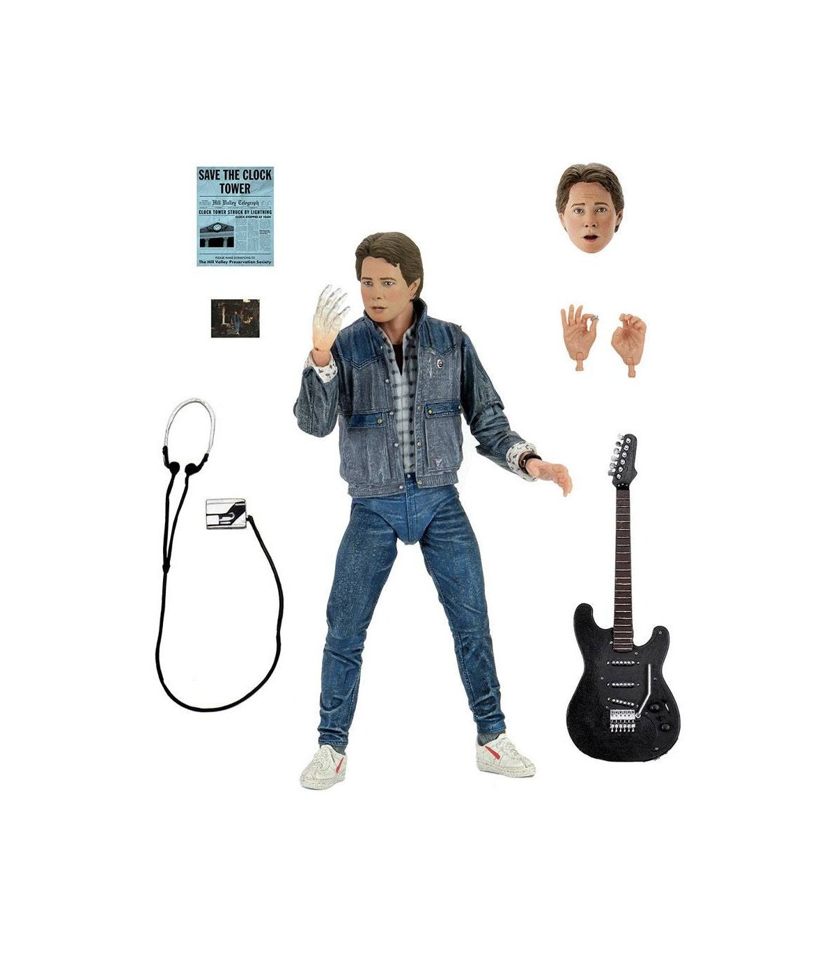 RETOUR VERS LE FUTUR  - MARTY MCFLY 1985 AUDICION - FIGURINE 18 CM