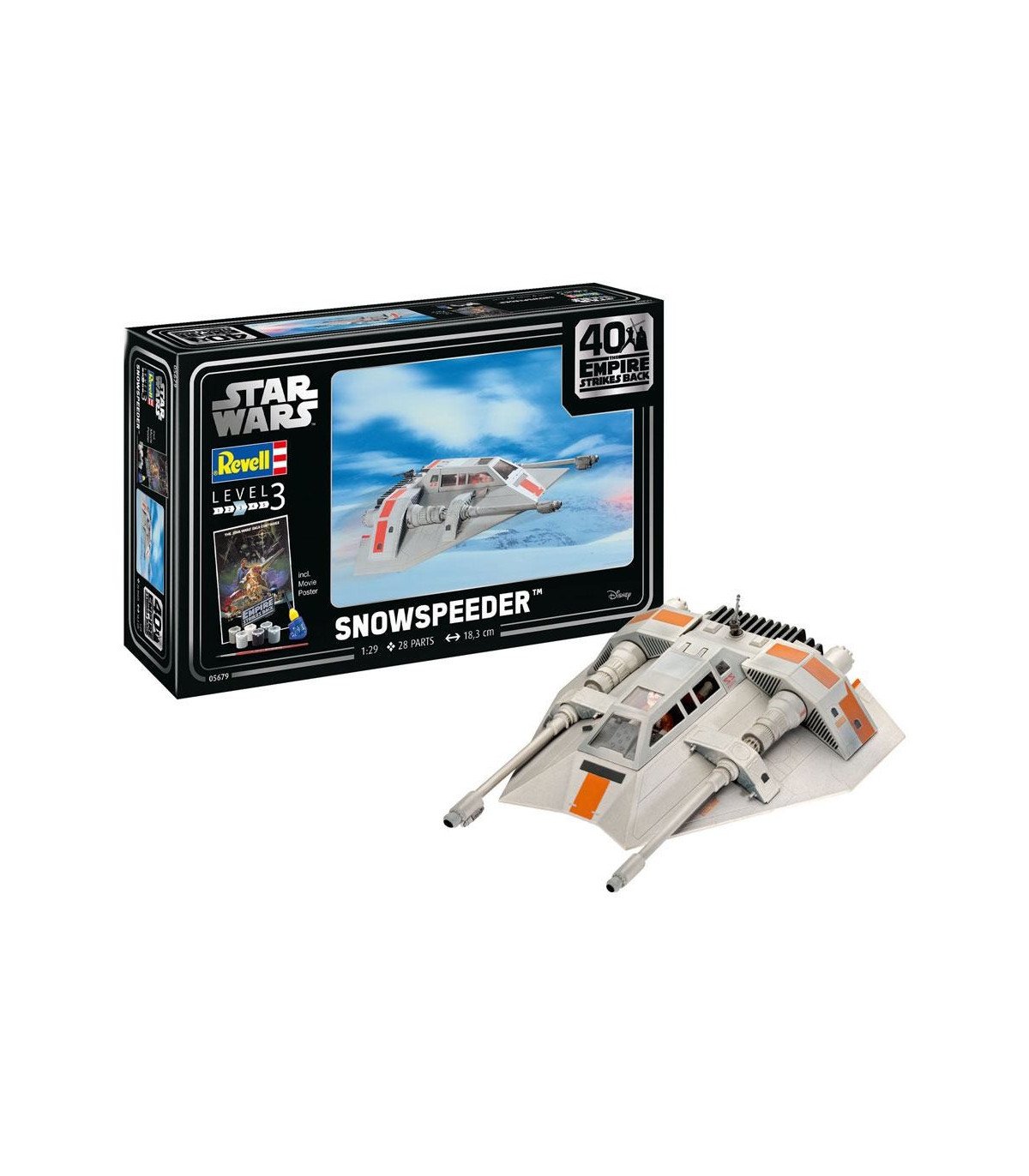Star Wars - Maquette Série 1 Level 2 Easy-Click Snowspeeder