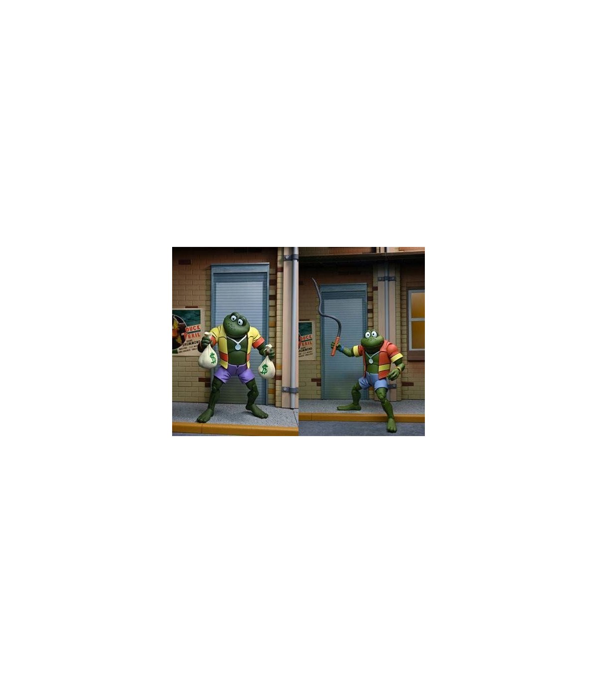 Tortues Ninja Figurines NECA - Napoleon & Atilla - Duo Punk
