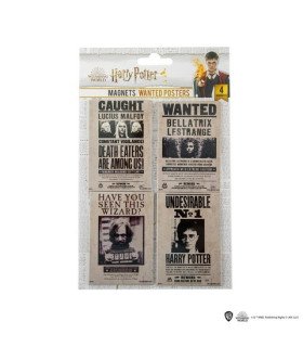HARRY POTTER - SET DE 4 MAGNETS - AFFICHES WANTED