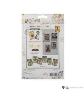 HARRY POTTER - SET DE 4 MAGNETS - AFFICHES WANTED