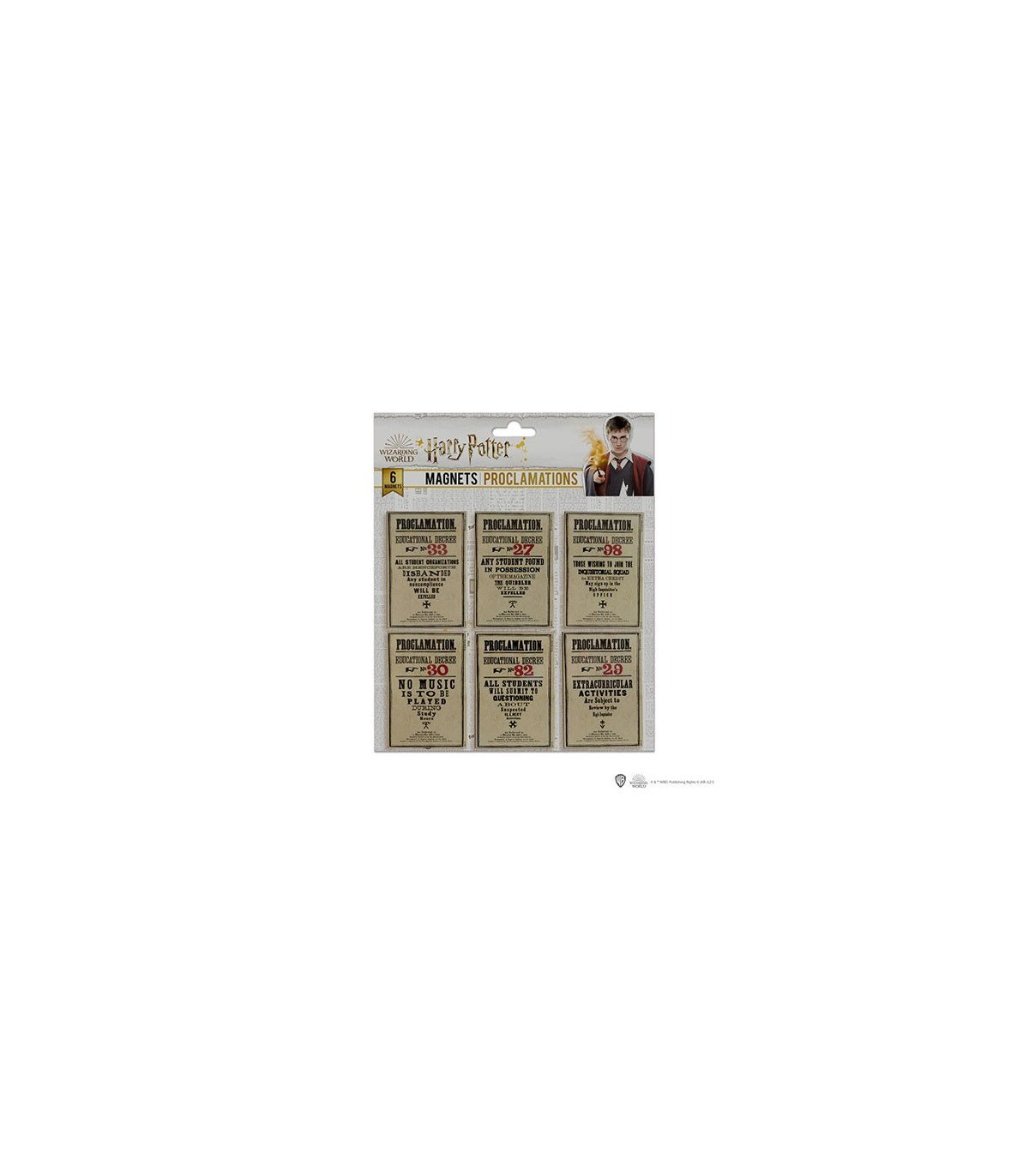 Harry Potter Magnets Proclamations | Set de 6 Magnets