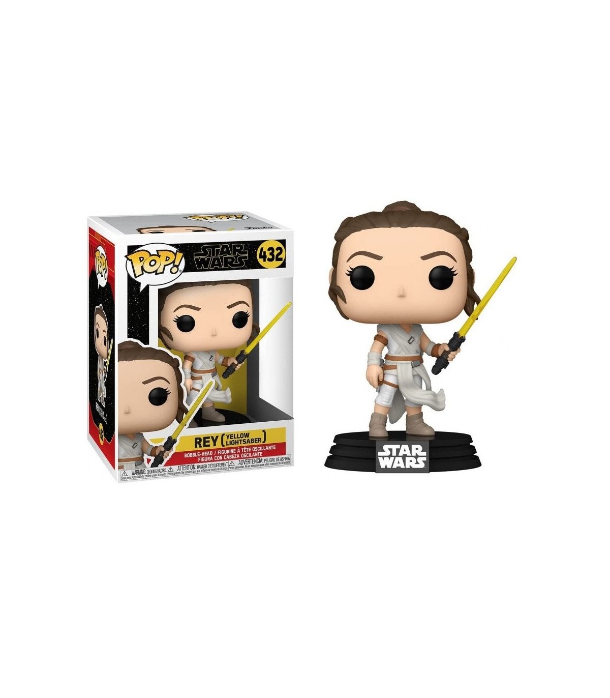Pop Rey Yellow Saber – Figurine Funko officielle Star Wars N°432