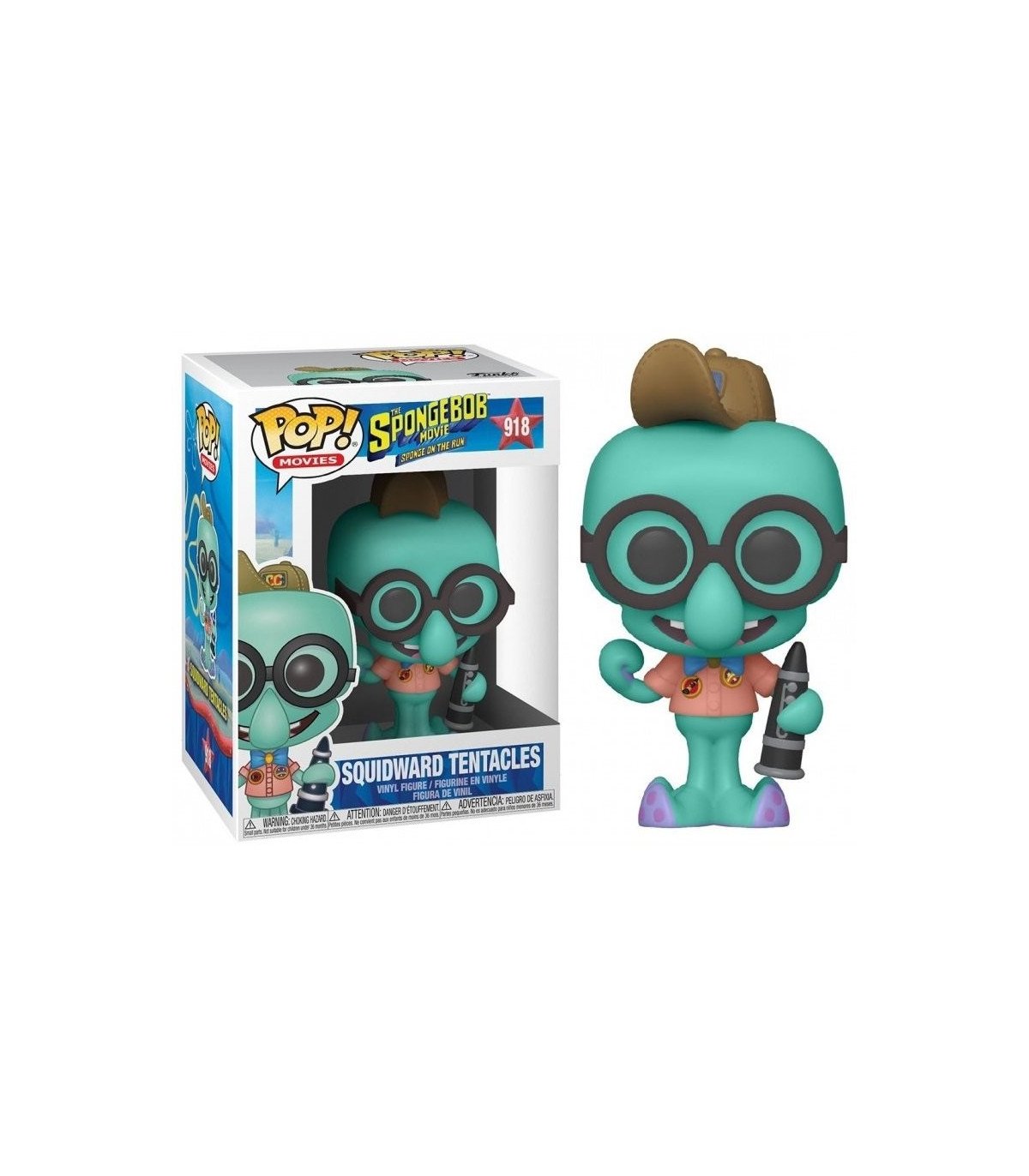 SPONGEBOB - FIGURINE POP N° 918 - SQUIDWARD IN CAMPING GEAR