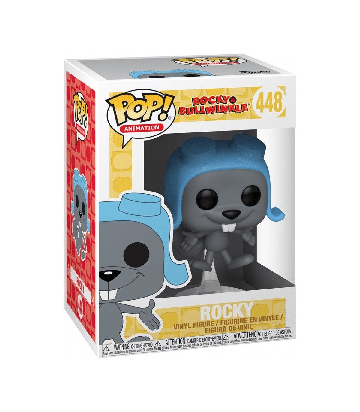 ROCKY & BULLWINKLE - FIGURINE POP N° 448 - FLYING ROCKY