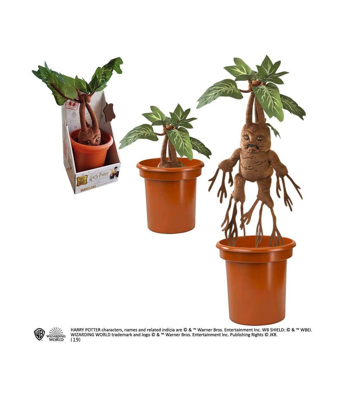 HARRY POTTER -MANDRAKE - PELUCHE INTERACTIVE 30 CM