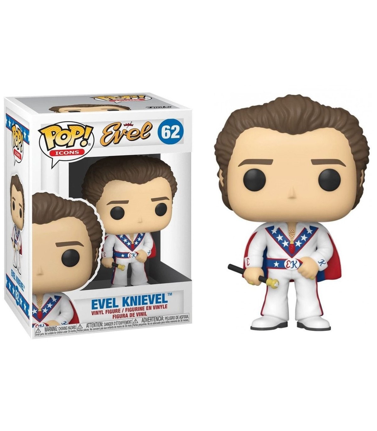 ICON - FIGURINE POP N° 62 - EVEL KNIEVEL