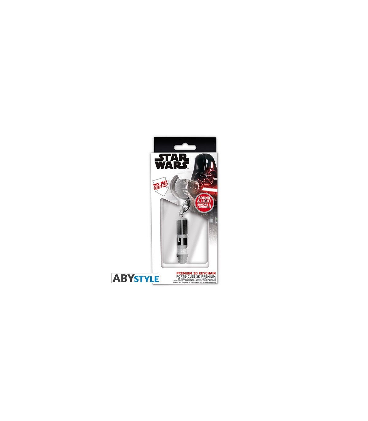 PORTE-CLES 3D PREMIUM DARK VADOR SABRE LASER