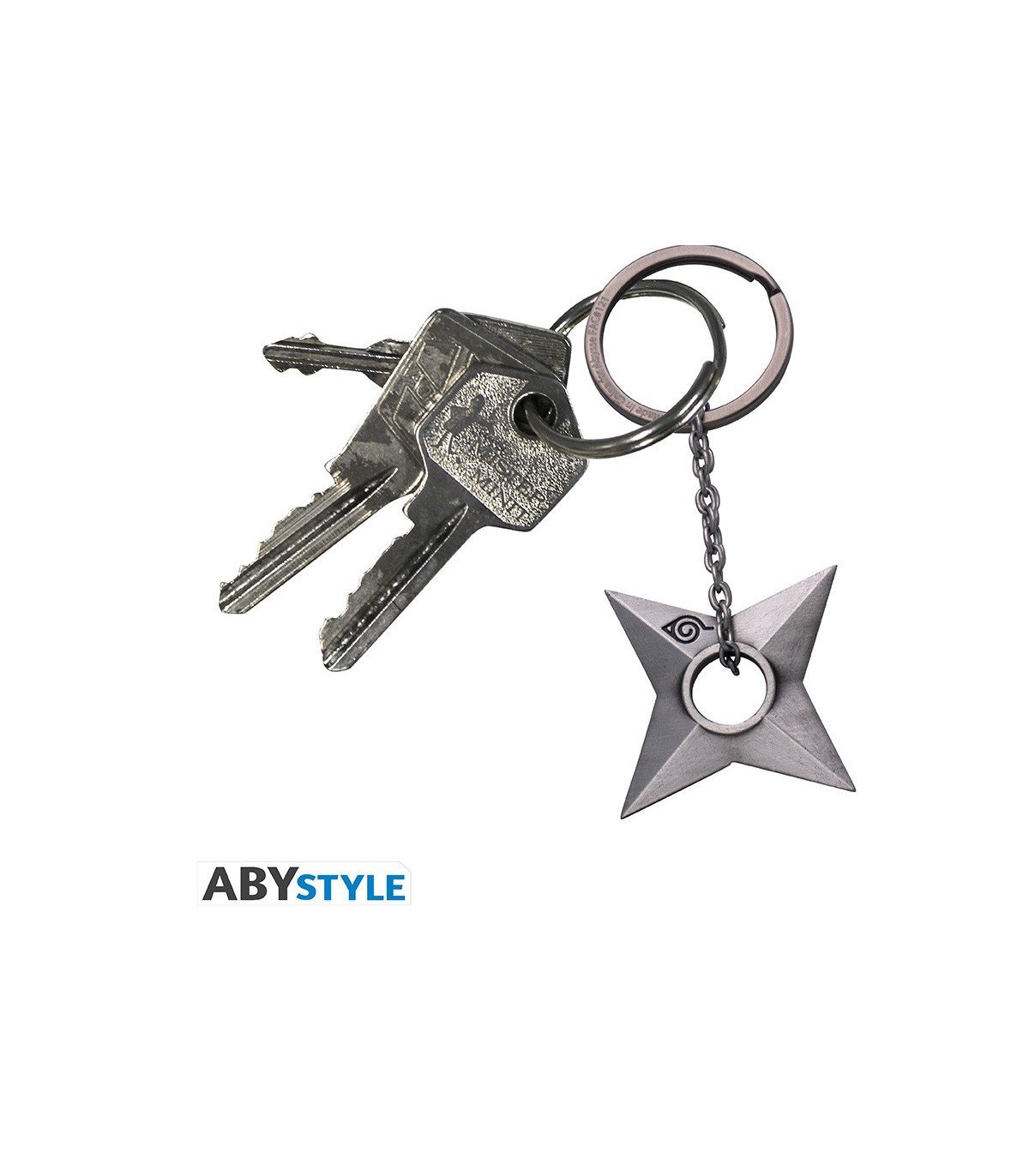 NARUTO SHIPPUDEN - SHURIKEN KONOHA - PORTE-CLES 3D