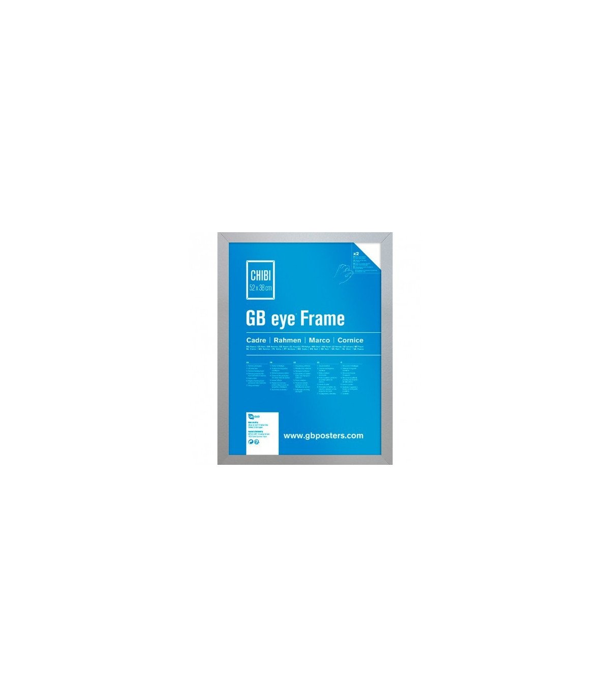 Cadre 52 x 38 cm finition chêne – Idéal pour posters et illustrations