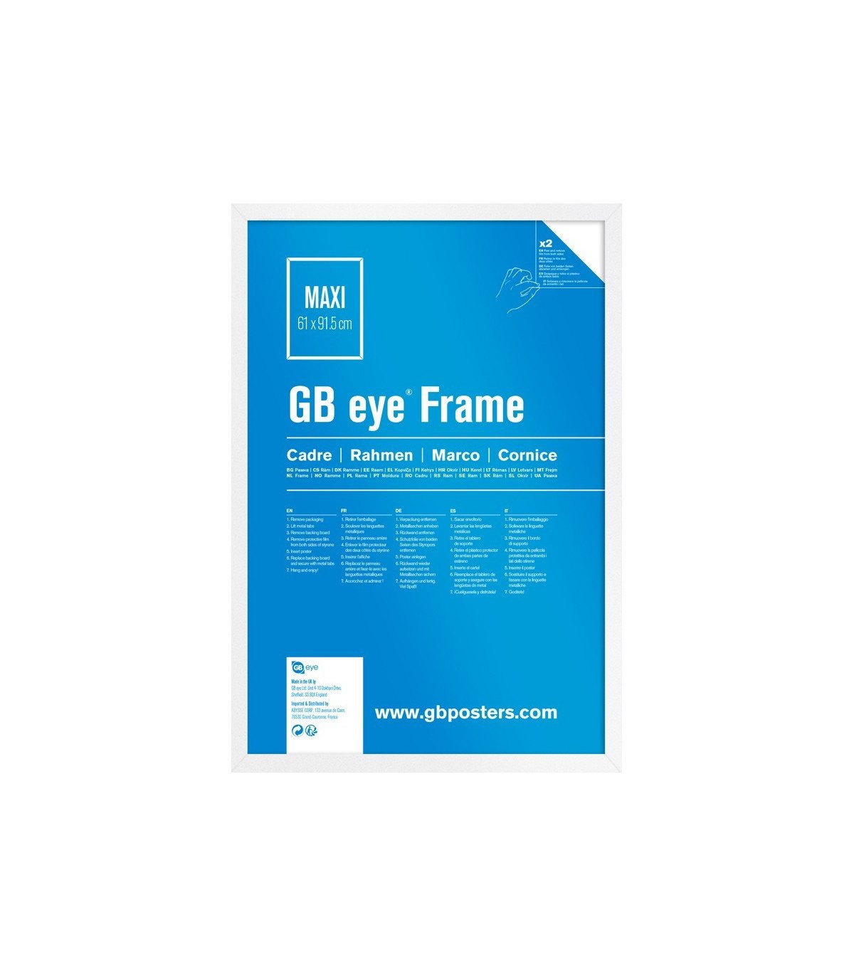 CADRE - MDF BLANC - MAXI - 61 X 91.5 CM