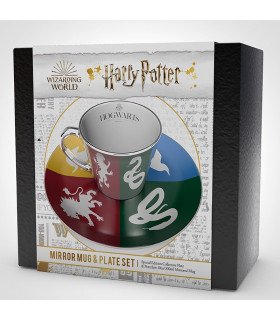 HARRY POTTER -  MAISONS - TASSE A CAFE MIROIR ET SOUCOUPE