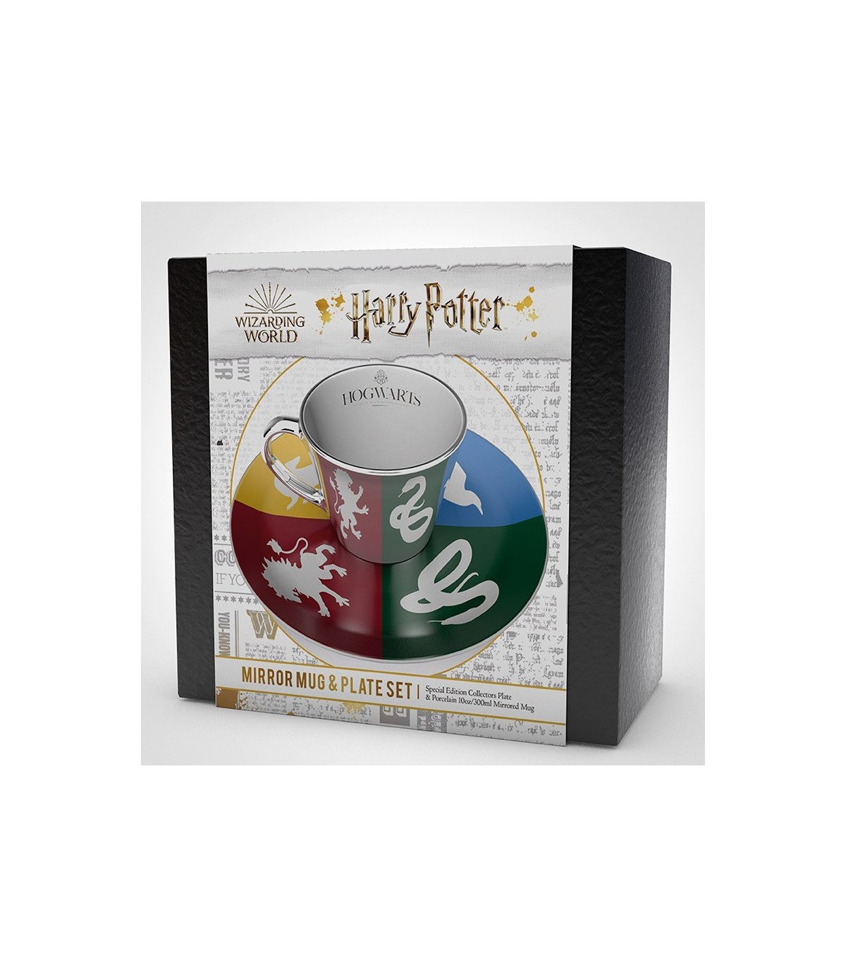 HARRY POTTER -  MAISONS - TASSE A CAFE MIROIR ET SOUCOUPE