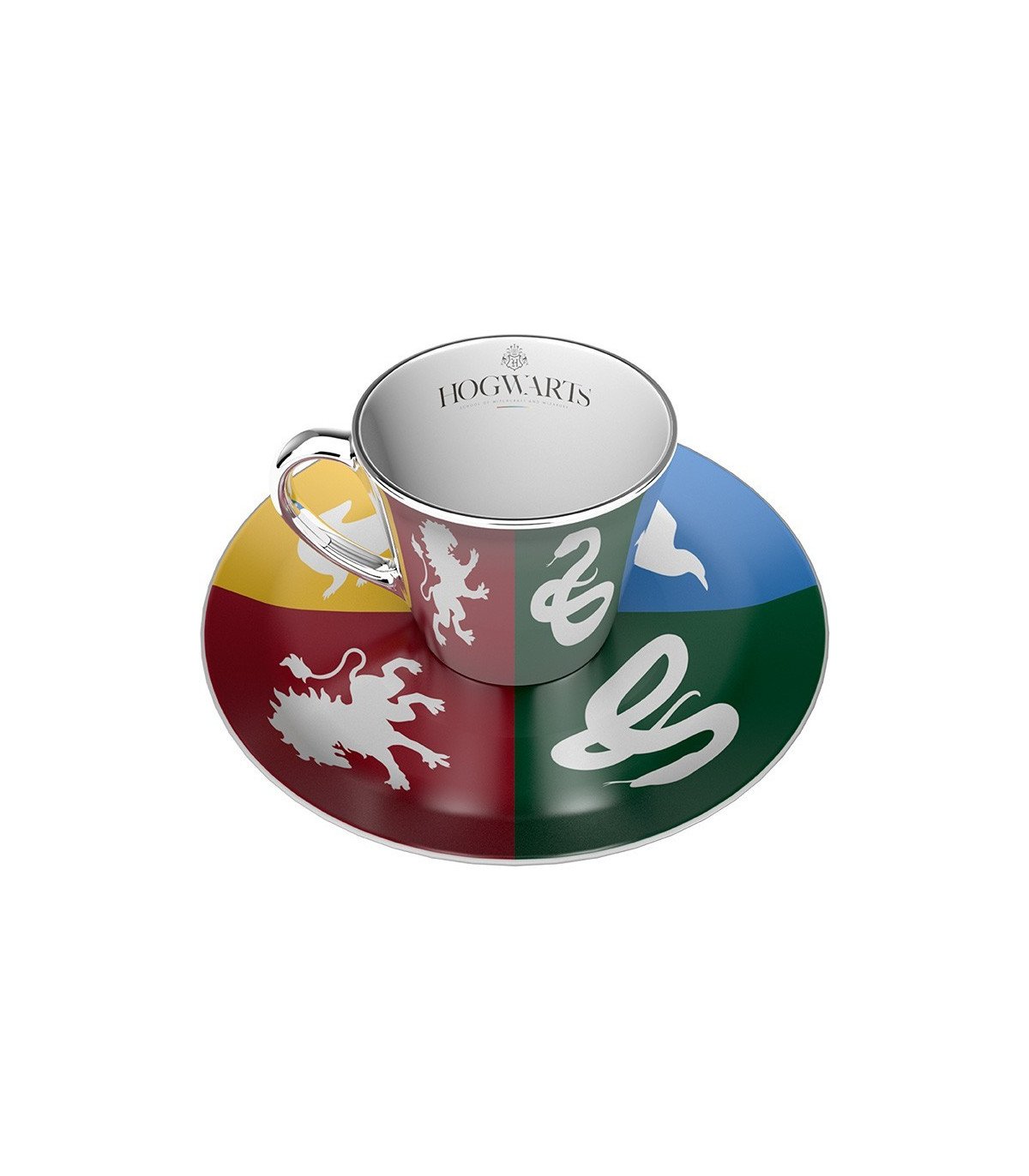 HARRY POTTER -  MAISONS - TASSE A CAFE MIROIR ET SOUCOUPE
