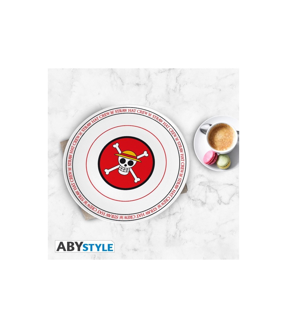 ONE PIECE - EMBLEMES - SET DE 4 ASSIETTES