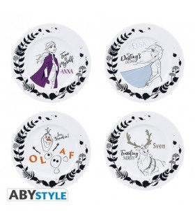 Set de 4 assiettes La Reine des Neiges 2 - Festin Arctique.