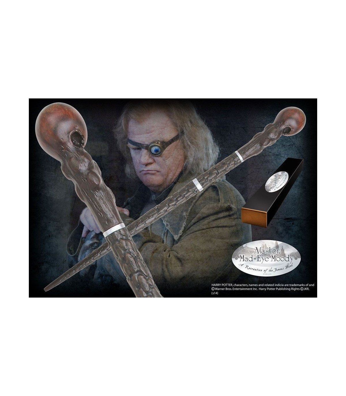 HARRY POTTER - BAGUETTE de Alastor Maugrey Fol Oeil 39 CM