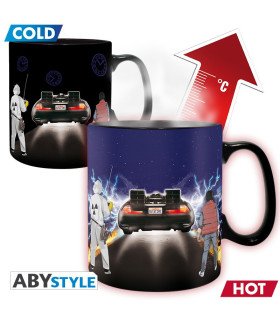 RETOUR VERS LE FUTUR - Time Machine  - Mug Heat Change 460 ML