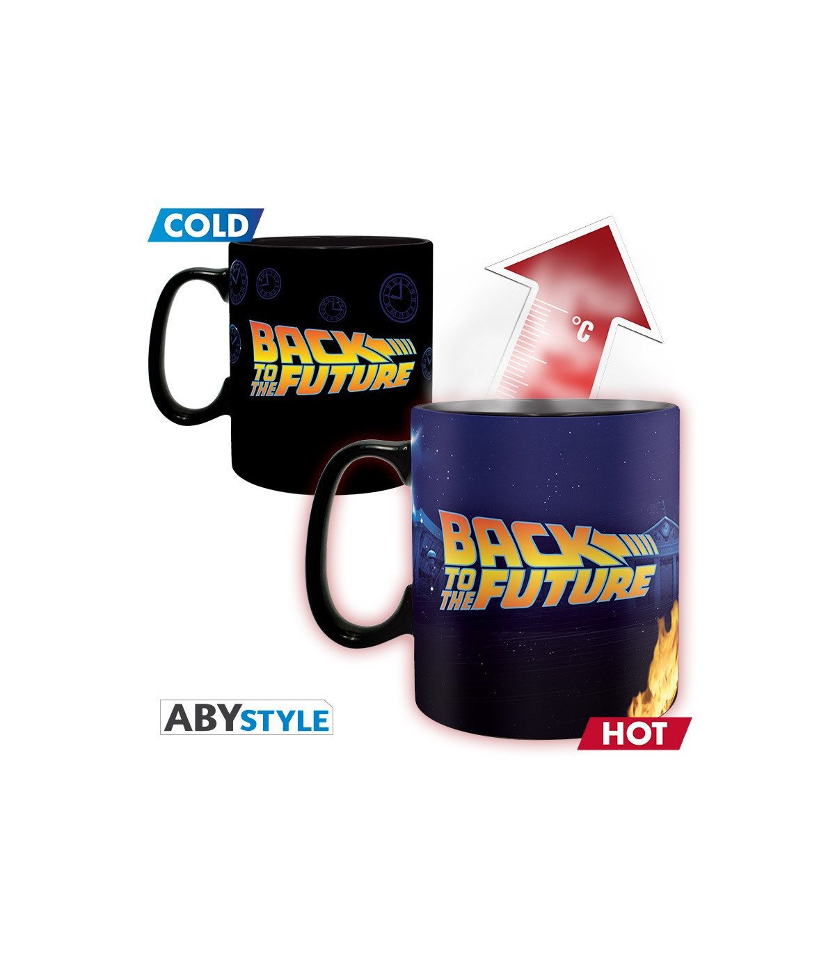 RETOUR VERS LE FUTUR - Time Machine  - Mug Heat Change 460 ML