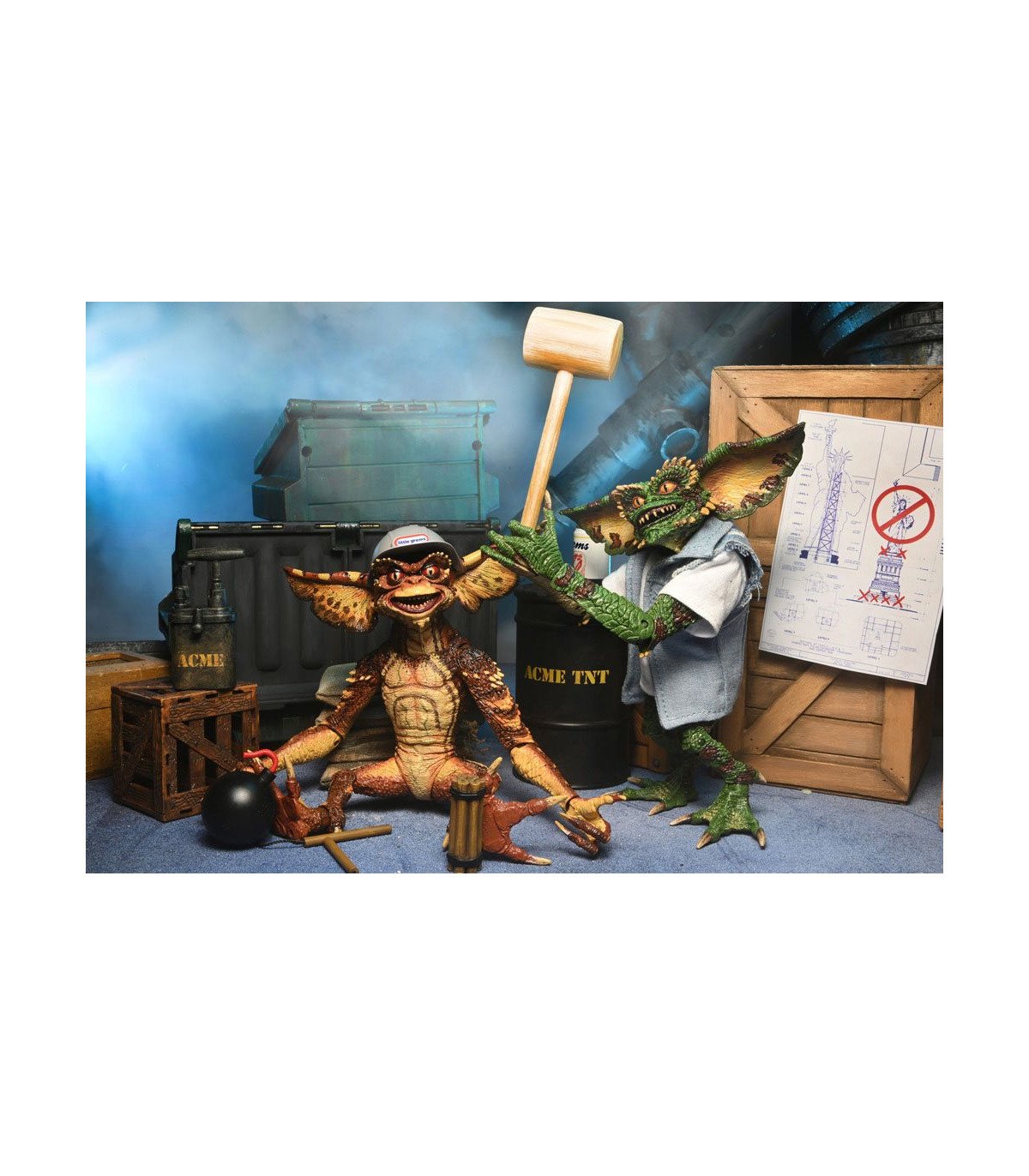 GREMLINS 2 - PACK 2 FIGURINES Ultimate Demolition Gremlins 15 CM