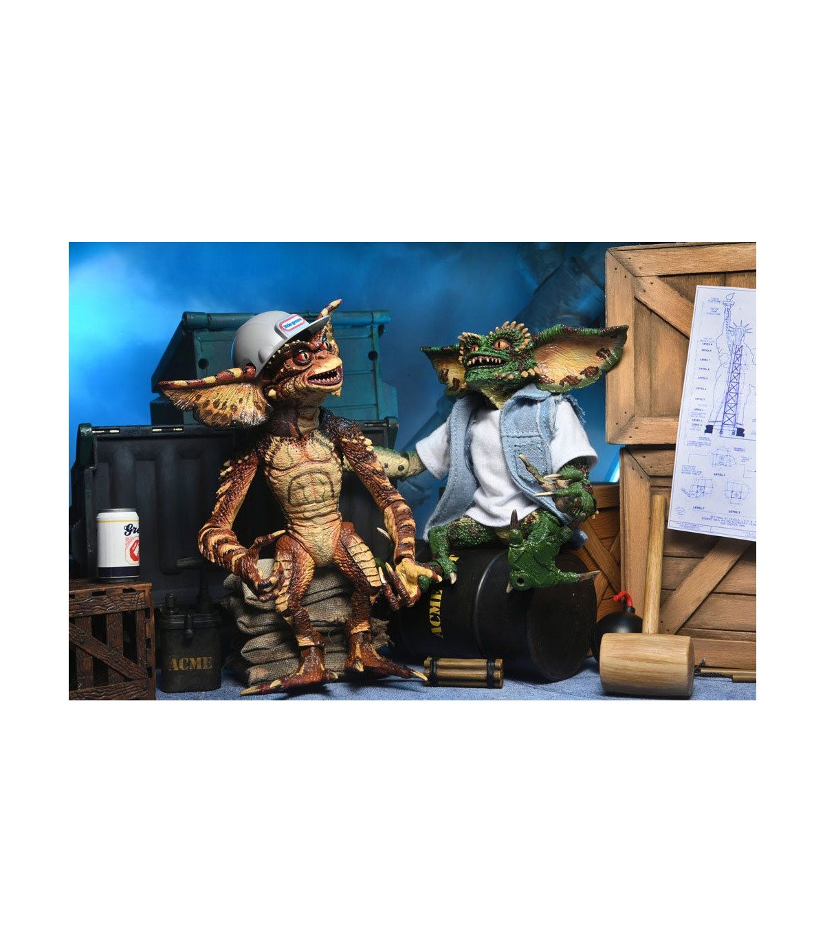 GREMLINS 2 - PACK 2 FIGURINES Ultimate Demolition Gremlins 15 CM