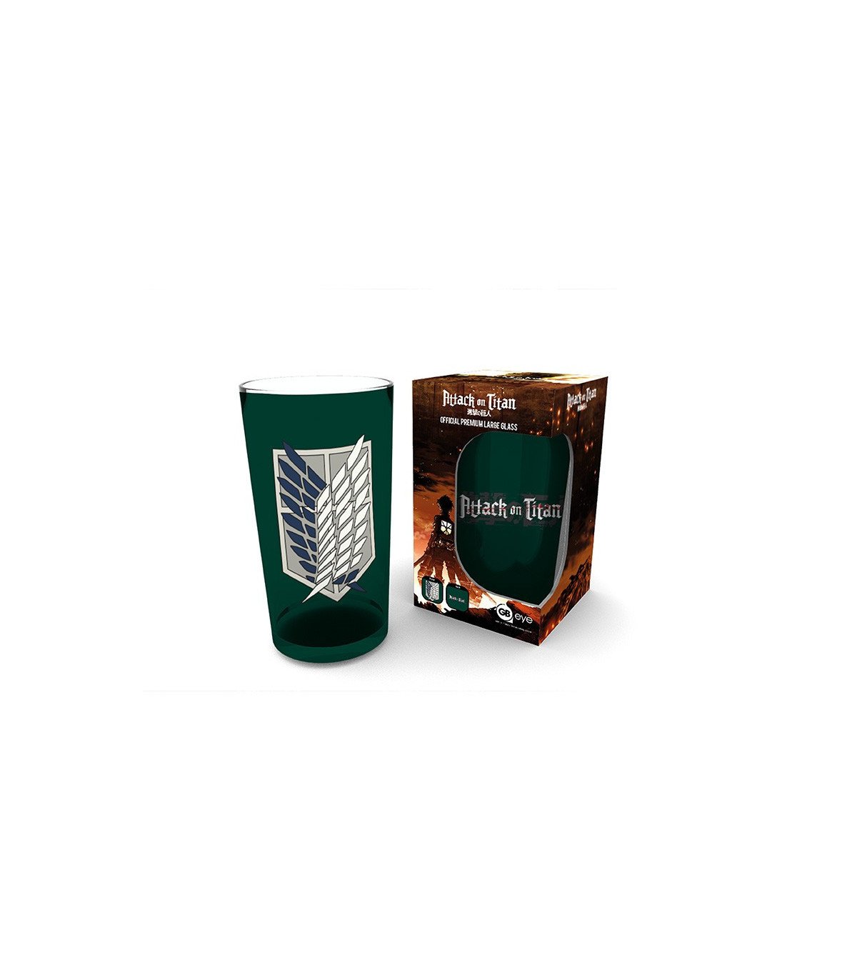 ATTACK ON TITAN - VERRE XXL - Symbole Scout - 400 ML