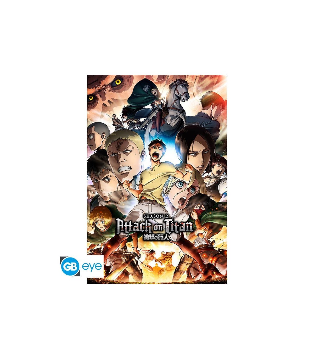 ATTACK ON TITAN - S2 Key Art - POSTER 91.5X61