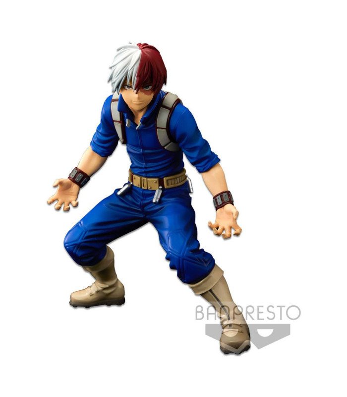 Shoto Todoroki – Le maître du feu et de la glace, capturé dans cette magnifique figurine.