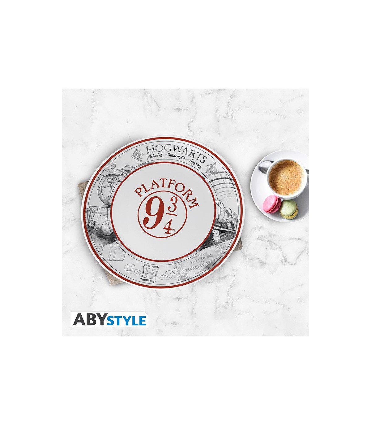 HARRY POTTER - Univers Harry Potter - SET DE 4 ASSIETTES