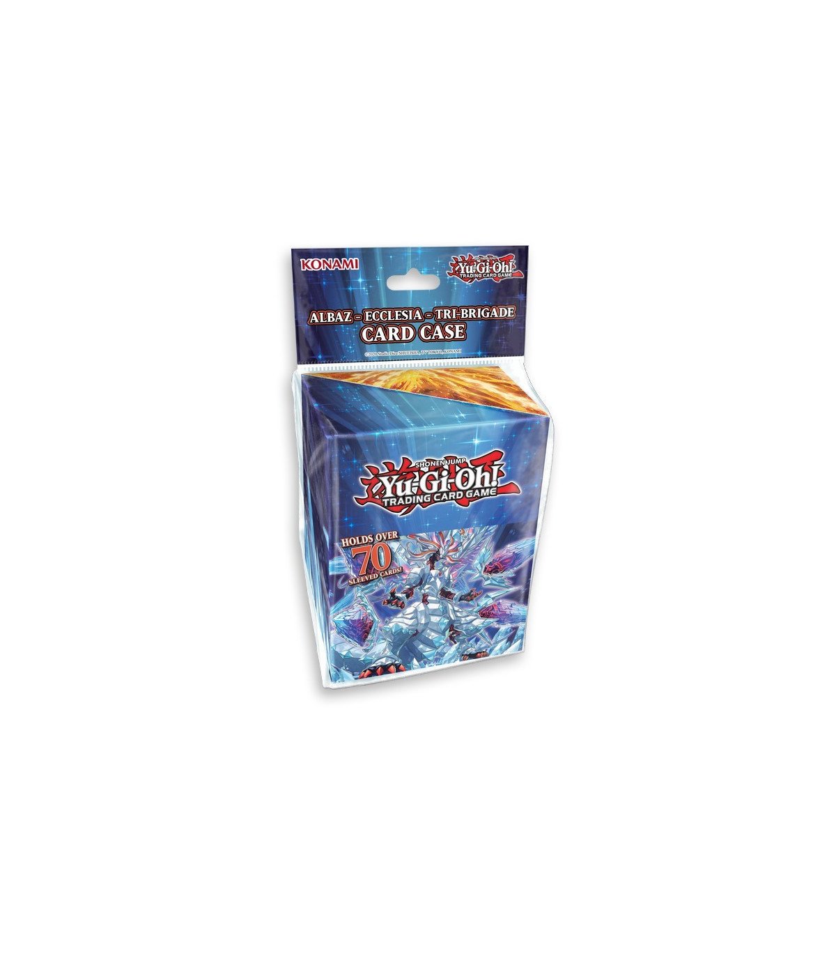 Étui à cartes Yu-Gi-Oh Albaz Ecclesia avec illustration de Mirrorjade et Lubellion.